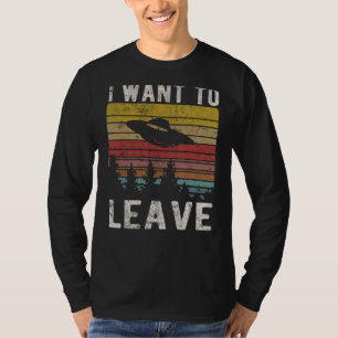 Funny Alien UFO Geschenkbekleidung für Männer und  T-Shirt