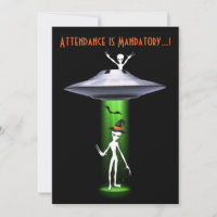 Funny Alien 🎅 🛸 UFO-Halloween-Party
