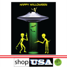 Funny Alien 🎅 🛸 UFO-Halloween-Party