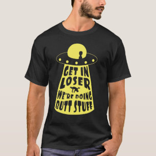 Funny Alien UFO Hintern Probing Spaß Comical ScFi T-Shirt