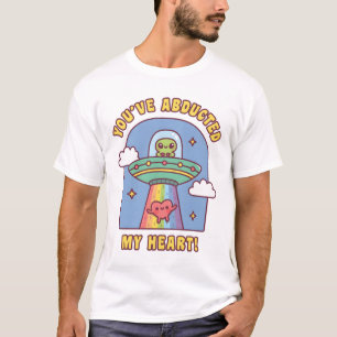 Funny Alien UFO Sie haben mein Herz entführt T-Shirt