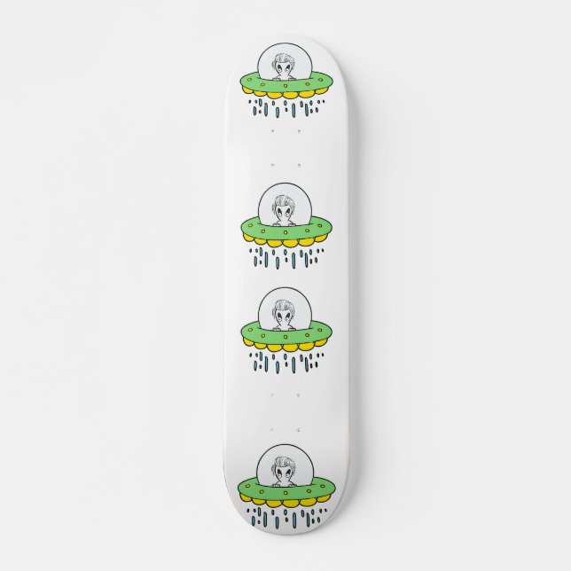 Funny Alien UFO Skateboard (Vorne)