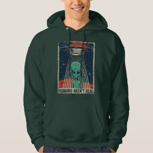 Funny Alien UFO Space Conspiracy Hoodie