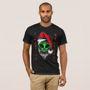 Funny Alien Weihnachten Wollte ich zu glauben T-Shirt