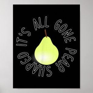 Funny All Gone Birne geformt Motivierend Inspirati Poster