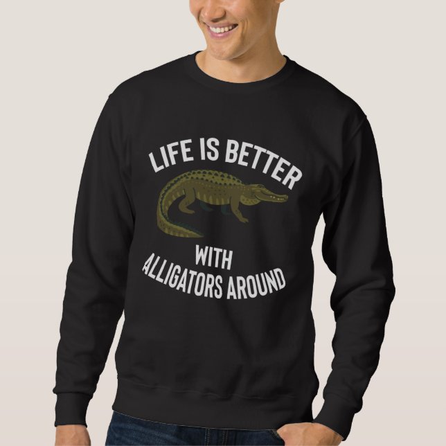 Funny Alligator Apparel Cute Alligators Lover Desi Sweatshirt (Vorderseite)