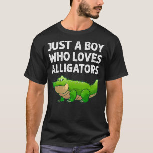 Funny Alligator Design Boys Kinder Männer Reptile T-Shirt