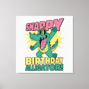 Funny Alligator Lover und Birthday Crocodile Gator Leinwanddruck