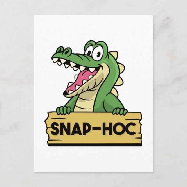 Funny Alligator Lover und Zookeeper Crocodile Postkarte (Vorderseite)