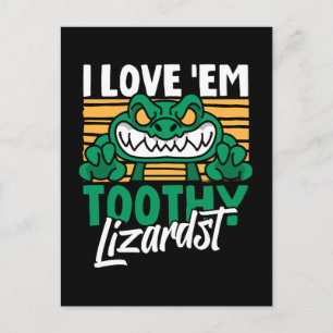 Funny Alligator Lover und Zookeeper Crocodile Postkarte