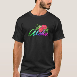 Funny Aloha Blume Hawaiian Hawaii Beach Luau Par T-Shirt