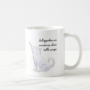 Funny Aloof Schipperke Dog Cartoon Tasse