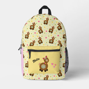 Funny Alpaca Bedruckter Rucksack
