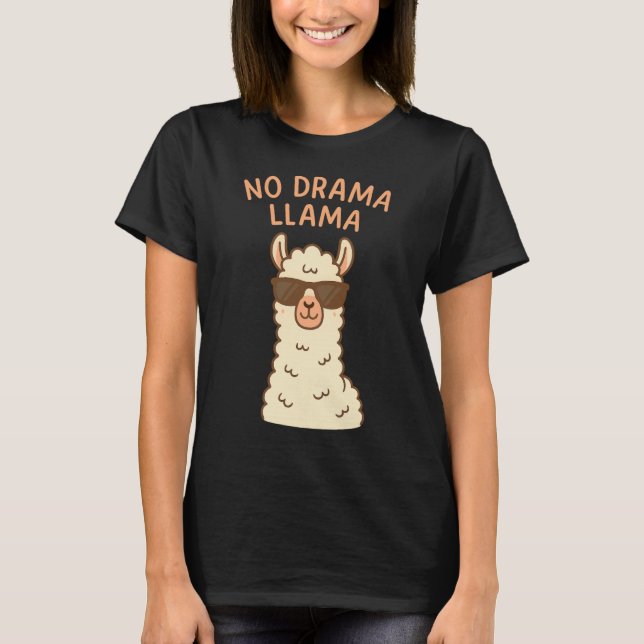 Funny Alpaca Cartoon Design Süße Tier Lover Gesche T-Shirt (Vorderseite)