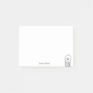 Funny Alpaca llama Illustration Individuelle Name  Post-it Klebezettel