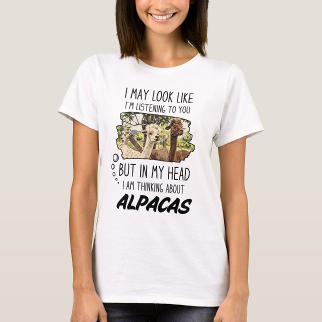Funny Alpaca Lover T-Shirt (Vorderseite)