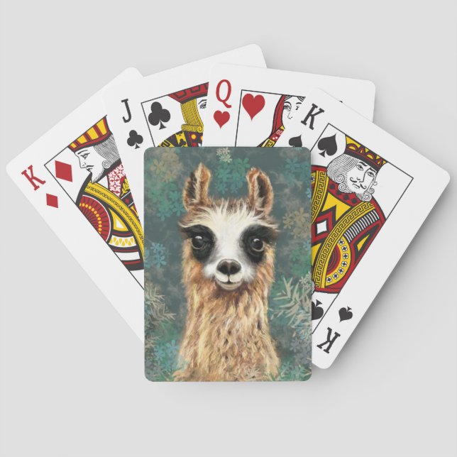 Funny Alpaca Playing Cards Spielkarten (Rückseite)