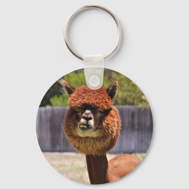 Funny Alpaca Schlüsselanhänger (Vorderseite)