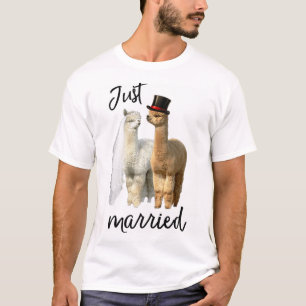 Funny Alpaca Shirt Braut und Groom Wedding _1