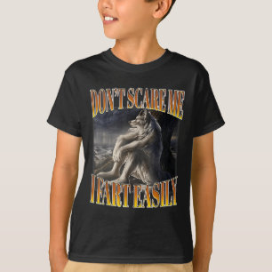 Funny Alpha Wolf Meme Don't E Me I Furz Easily Boo T-Shirt