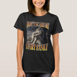 Funny Alpha Wolf Meme Don't E Me I Furz Easily Boo T-Shirt