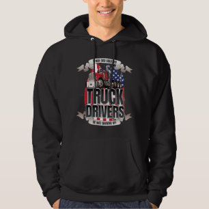 Funny, als Gott LKW-Fahrer erschuf Amerikanische F Hoodie
