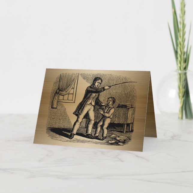 Funny Alternative Bad Vater Card Karte (Vorderseite)