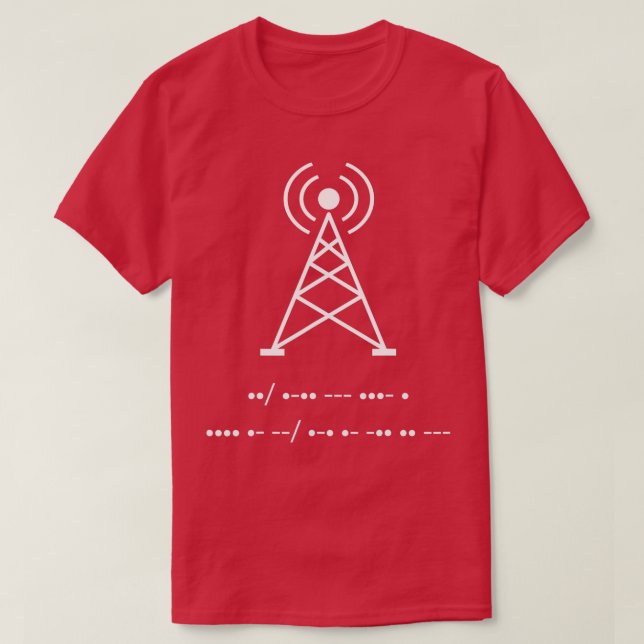 Funny Amateur Ham Radio Morse Code Shirt Gift (Design vorne)