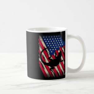 Funny America Bartded Dragon American Flag Happy 4 Kaffeetasse