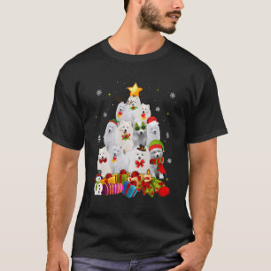Funny American Eskimo Weihnachtsbaum Geschenke Wei T-Shirt