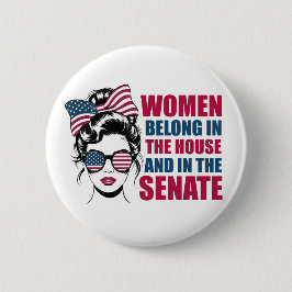 Funny American Feminist Zitat politisch Button