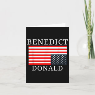 Funny American Flag Benedict Donald Anti Trump Karte