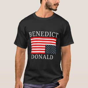 Funny American Flag Benedict Donald Anti Trump T-Shirt
