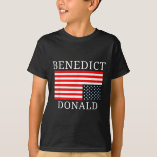 Funny American Flag Benedict Donald Anti Trump T-Shirt