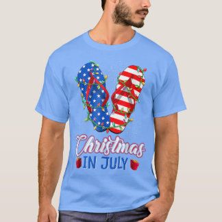 Funny American Flag Flip Flops Weihnachten Weihnac T-Shirt