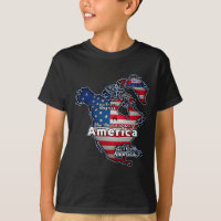 Funny American Flag Kanada Greenland Golf Karte