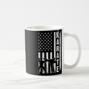 Funny American Flag Karate Art of Men Karat Kaffeetasse