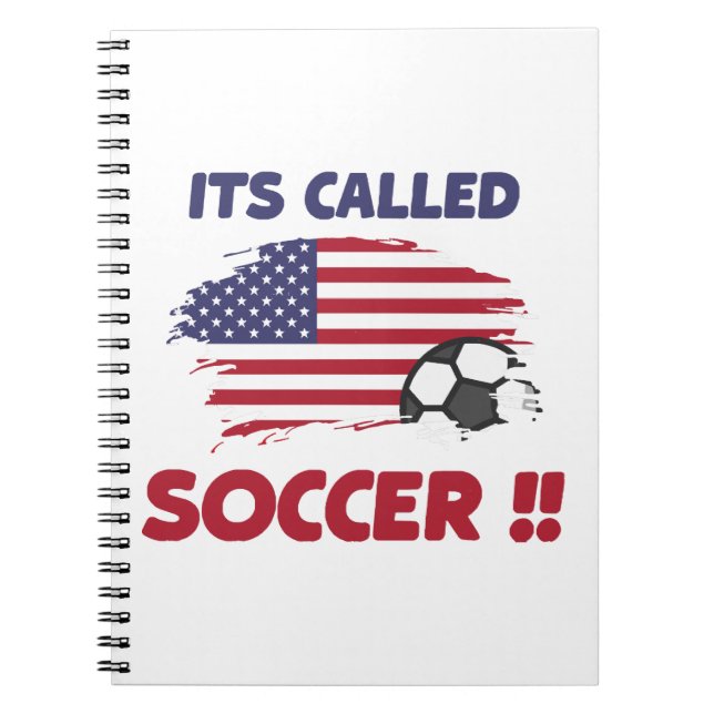 Funny american flagge namens SOCCER nicht FOOTBALL Notizblock (Vorderseite)