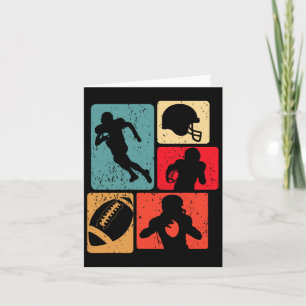 Funny American Football Player Field Game Enthusia Karte