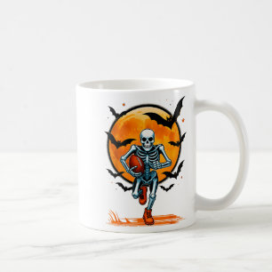 Funny American Football Skeleton Player Halloween Kaffeetasse