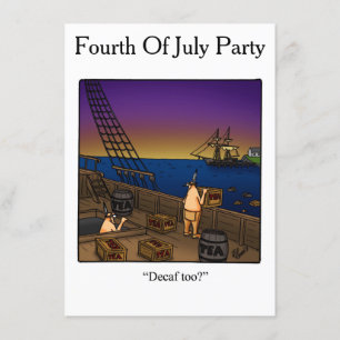 Funny Amerikanische Unabhängigkeitstag Party Einla Einladung