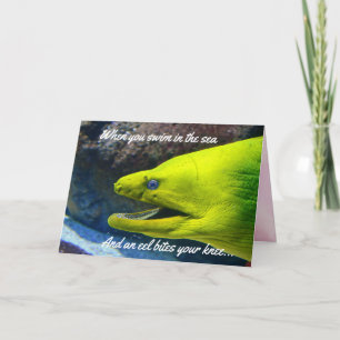 Funny Amore (Moray) Valentine Holiday Card Feiertagskarte
