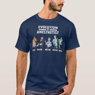 Funny Anästhesie Evolution Anästhesie Geschenk T-Shirt