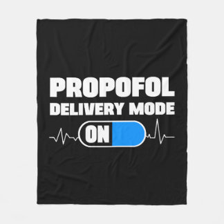 Funny Anästhesiologe Propofol Delivery Mode On Fleecedecke
