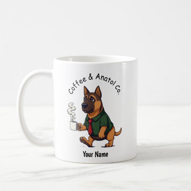 Funny Anatolian Shepherd Dog Business Suit Coffee Kaffeetasse (Links)