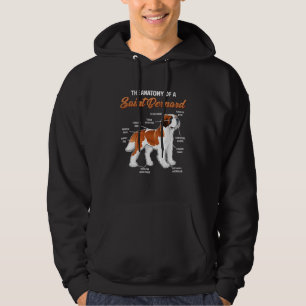 Funny Anatomie eines Saint Bernard Hund Tierfreund Hoodie