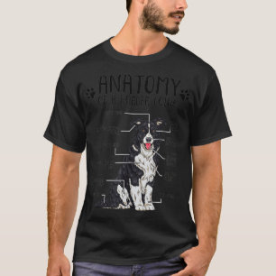 Funny Anatomy Border Collie Dog Lover Geschenk T-Shirt