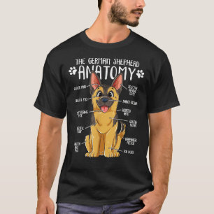 Funny Anatomy German Shepherd Dog Owner Essential T-Shirt