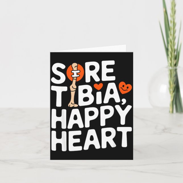 Funny Anatomy Going Tibia Okay Broken Leg Gift For Karte (Vorderseite)