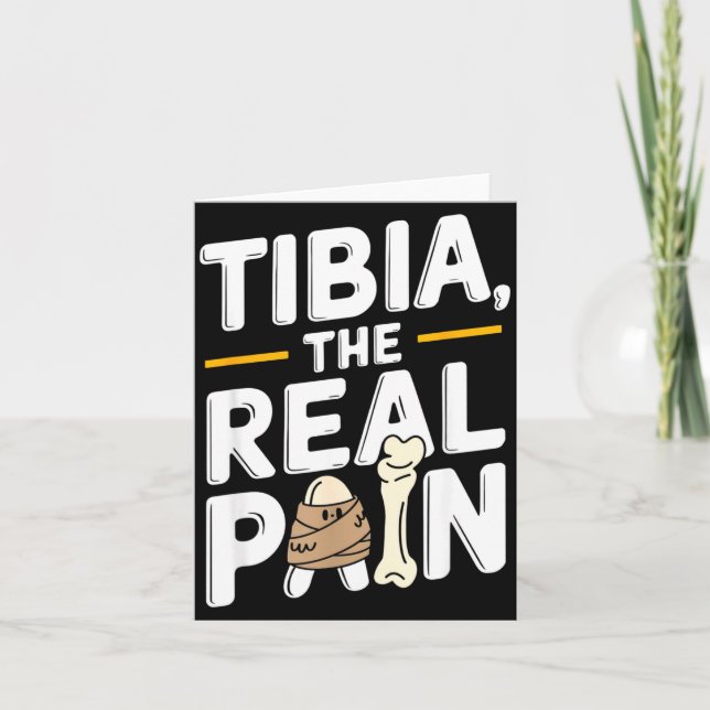 Funny Anatomy Going Tibia Okay Broken Leg Gift For Karte (Vorderseite)